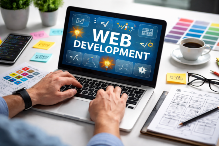 Professional website development services providing SEO-friendly and responsive web design for businesses